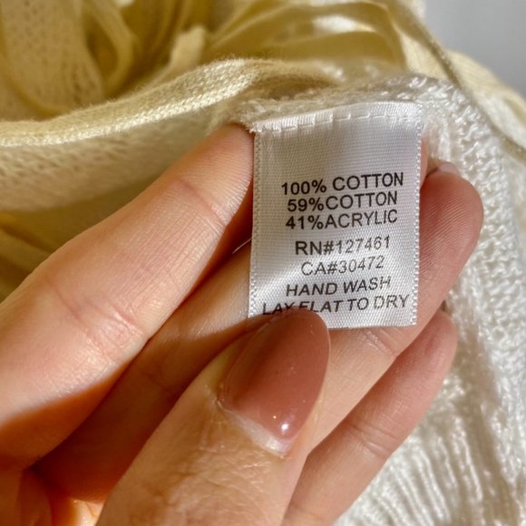 Wildfox I Crochet Fringe Boho Sweater - Picture 5 of 6